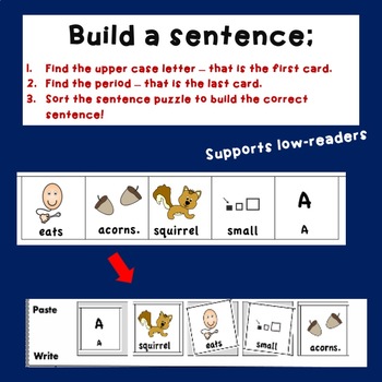 September Themed Picture - Word Sentences for Writing - Image 4