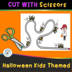 Halloween Kids Cut with Scissors Activities for Centers