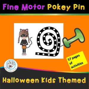 Halloween Kids Pokey Pin Fine Motor Activities for Centers