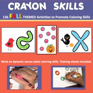Teach Coloring Skills and How to Color in the Lines FALL THEMED