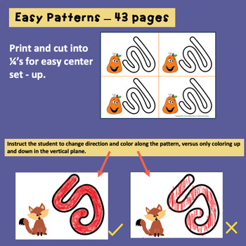 Teach Coloring Skills and How to Color in the Lines FALL THEMED - Image 2