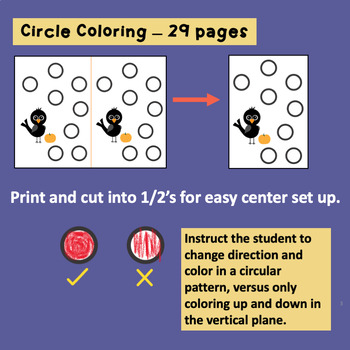 Teach Coloring Skills and How to Color in the Lines FALL THEMED - Image 3