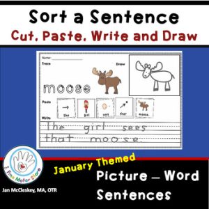 Special Education Picture - Word Sentences for Sentence Building
