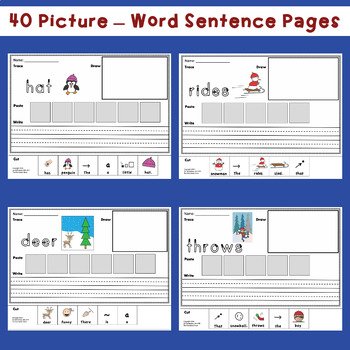 Special Education Picture - Word Sentences for Sentence Building - Image 3