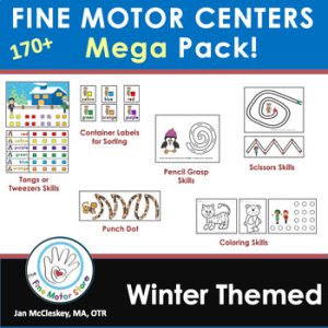 Winter Fine Motor SUPER Pack for Preschool Centers or Therapy
