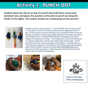 Fine Motor: DINOSAUR POKE ART to teach pencil grasp - Image 3