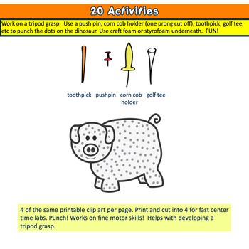 Fine Motor: FARM ANIMAL POKE ART - Image 2