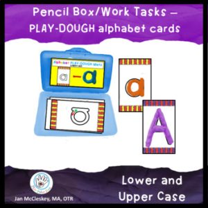 Playdough mat cards for Pencil Box or Work Tasks Containers