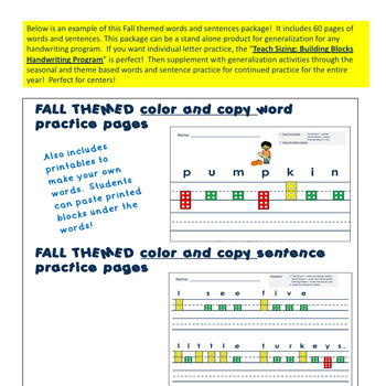 Handwriting Sizing Practice - Image 2