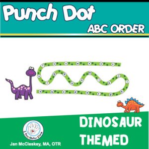 Fine Motor Skills Punch Dot Activities for Grasp Development DINOSAUR