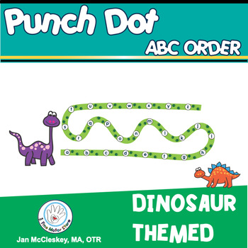 Fine Motor Skills Punch Dot Activities for Grasp Development DINOSAUR
