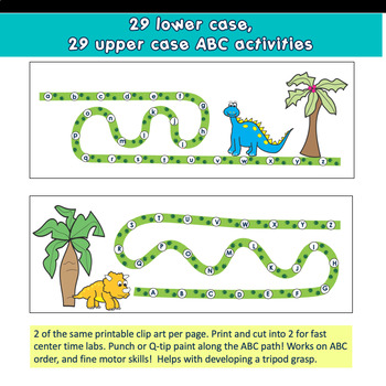 Fine Motor Skills Punch Dot Activities for Grasp Development DINOSAUR - Image 2