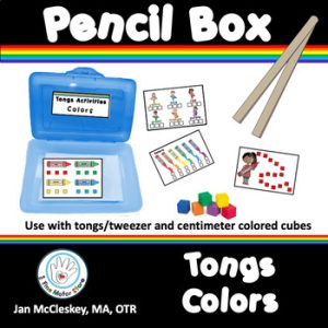 Fine Motor Tongs COLORS (Preschool Prek Special Education Occupational Therapy)