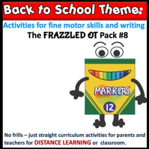 Special Education Occupational Therapy Fine Motor Writing Activities