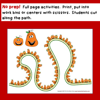 Scissors Skills Activities for Centers Fall and Farm Animal Themed - Image 2
