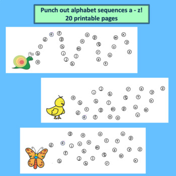 Spring alphabet and number sequencing punch dots - Image 4
