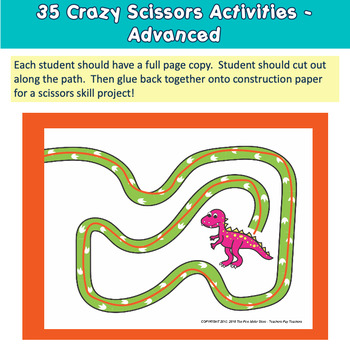 Scissors Skills DINOSAURS - Image 3