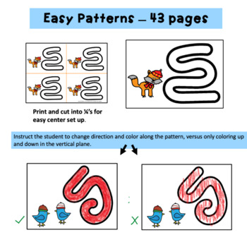 Teach Coloring Skills and How to Color in the Lines WINTER THEMED - Image 2