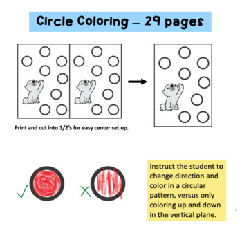Teach Coloring Skills and How to Color in the Lines WINTER THEMED - Image 3