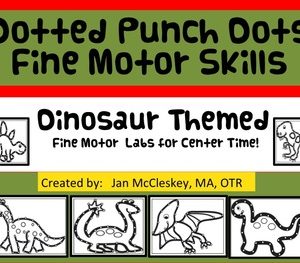 Fine Motor Pokey Dot DINOSAURS