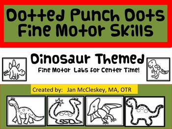 Fine Motor Pokey Dot DINOSAURS
