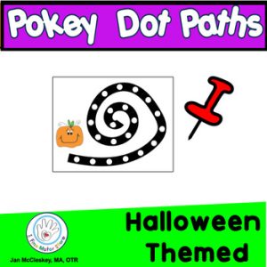 Fine Motor Halloween Pokey Dot Push Pin Activities