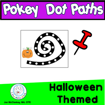 Fine Motor Halloween Pokey Dot Push Pin Activities