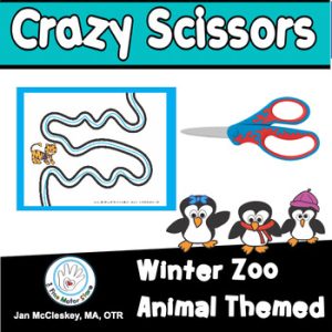 Scissors Skills Winter Themed