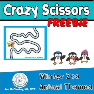 FREE Winter Themed Scissors Activities