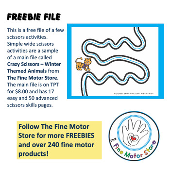 FREE Winter Themed Scissors Activities - Image 4
